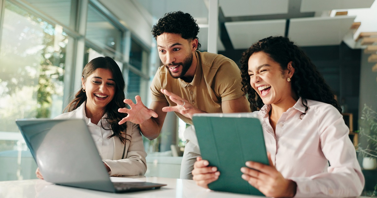 Group collaboration on a marketing campaign